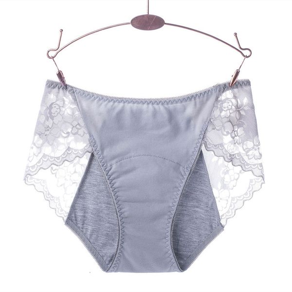 

new women lace cotton physiological period leak proof menstrual panties breathable high elasticity soft underwear breifs, Black;pink