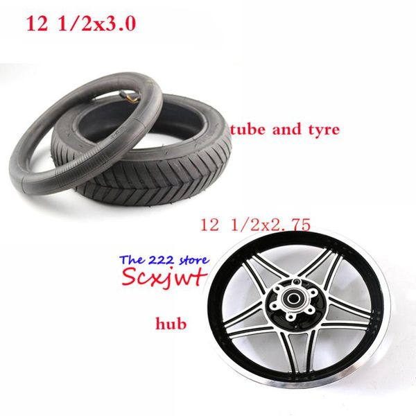 

motorcycle wheels & tires 12 1/2 x 3.0 tube alloy hub inch tyre stire for electric scooters e-bike folding bicycles 1/2*
