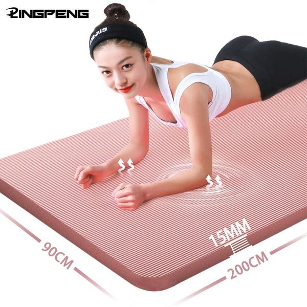 

yoga mats 15mm thicken increase nbr mat fitness sports exercise non-slip home gymnastics dance