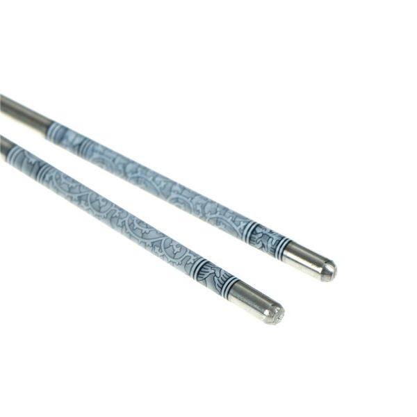 

1pair porcelain design chinese stylish blue and white stainless steel chopsticks
