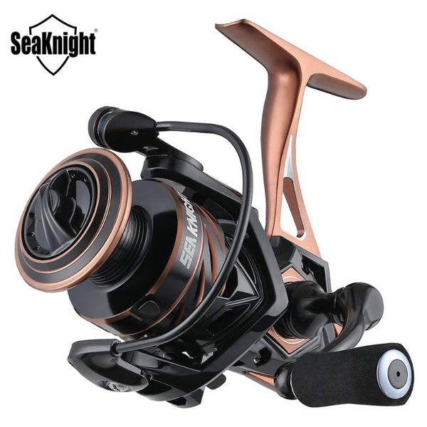 

baitcasting reels seaknight naga ii 5.2:1 spinning wheel fishing reel 2500s 2000 3000 4000 5000 metal body carbon fiber drag 9-15kg