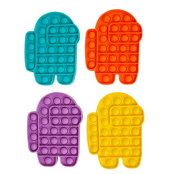 

anti-stress push popit bubble fidget sensory autism special needs stress reliever focus anxiety relief silicone kids toys