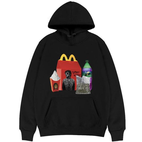 

men's hoodies & sweatshirts chief keef hip hop men women hoodie fashion loose long sleeve cotton hoody mens womens casual sweatshirt, Black