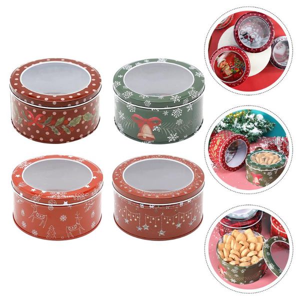 

gift wrap 4pcs iron candy storage boxes containers sweets holders
