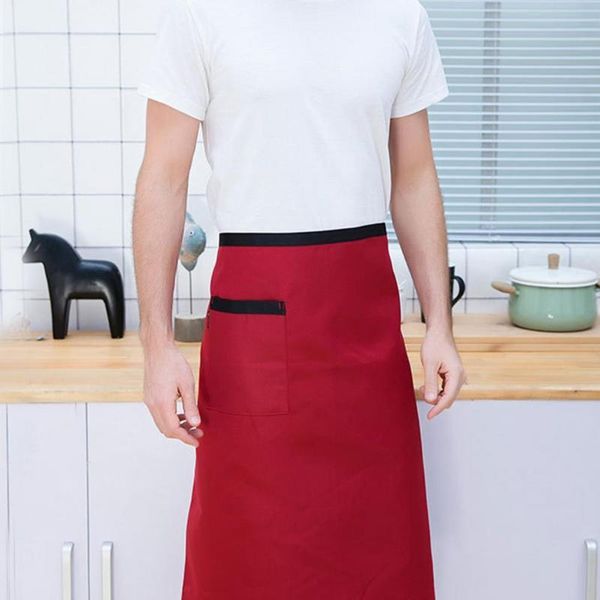 

cooking apron simple breathable fashion striped plaid half-length for kitchen aprons