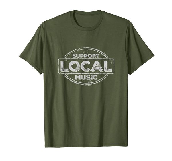 

support local music logo t-shirt, White;black
