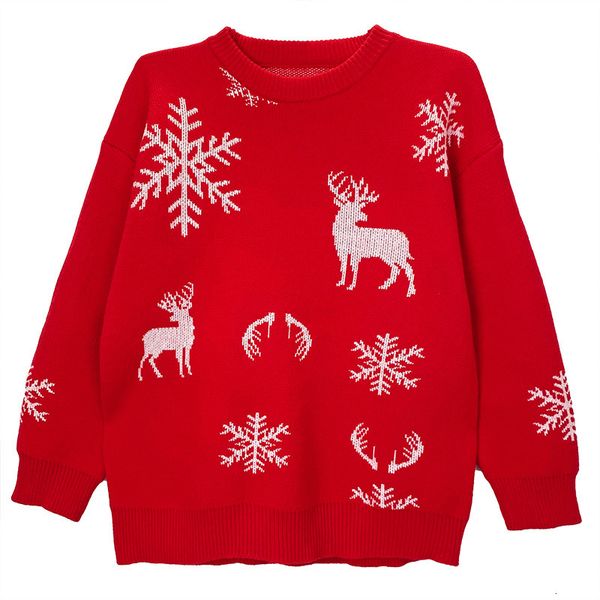 

women's sweaters women pullover christmas christmas print long sleeve straples collar sweater winter cloths 991f, White;black