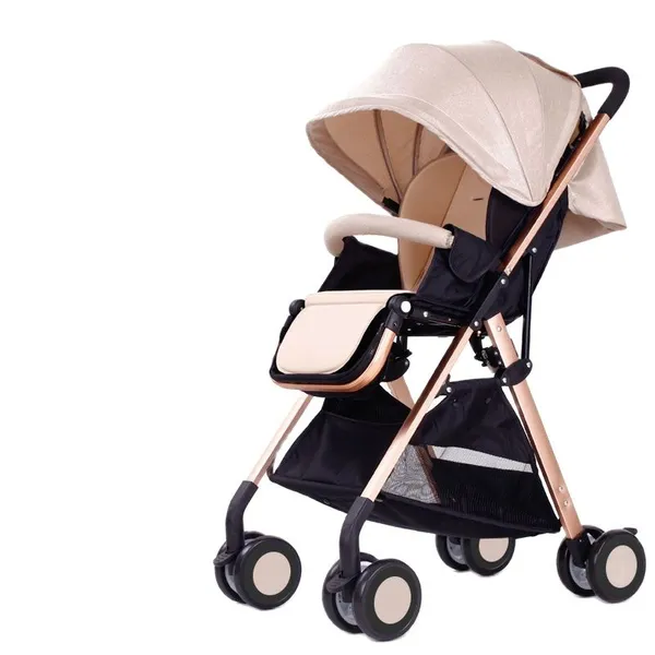 

high landscape stroller easy to fold ultra light portable can sit reclining be on the aircraft absorber strollers#