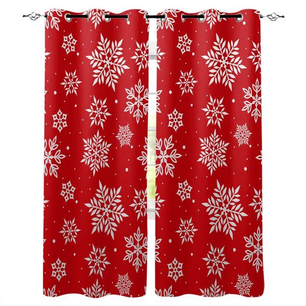 

curtain & drapes christmas snowflake texture red curtains for bedroom living room