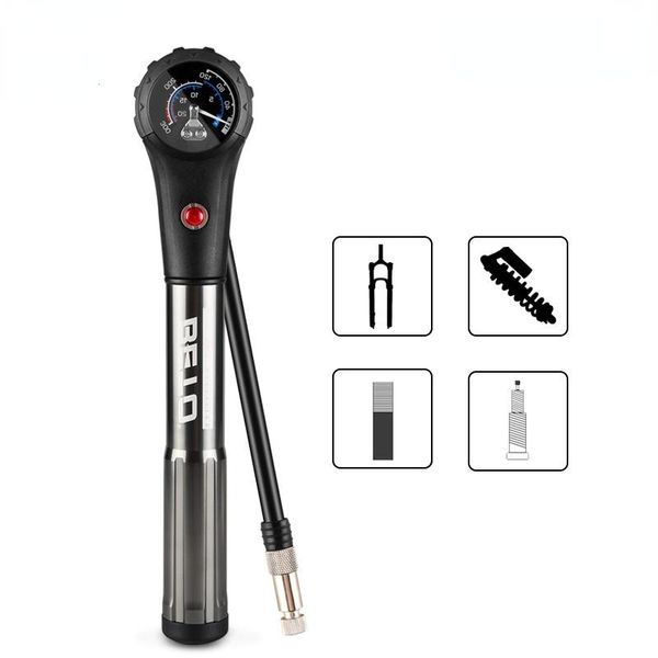 

bike pumps bicycle for tire fork hose pump high pressure gauge road mtb cycling air inflator hand