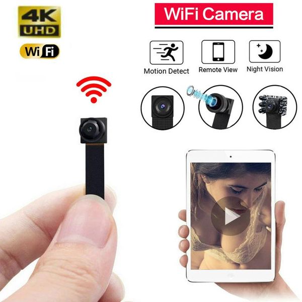 

mini cameras ip cam 4k 1080p h.264 ultra wifi camera motion detection p2p/ap camcorder night vision audio recorder suport hidden tf card