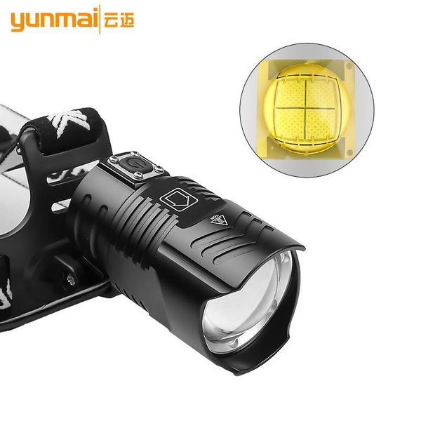 

zoom s headlamp powerful climbing hunting hiking fishing waterproof led linterna de cabeza outdoor lighting de50td headlamps