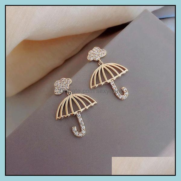 

dangle & chandelier earrings jewelry s950 fashion s925 sier needle love umbrella niche design stud drop delivery 2021 uwysk, Silver