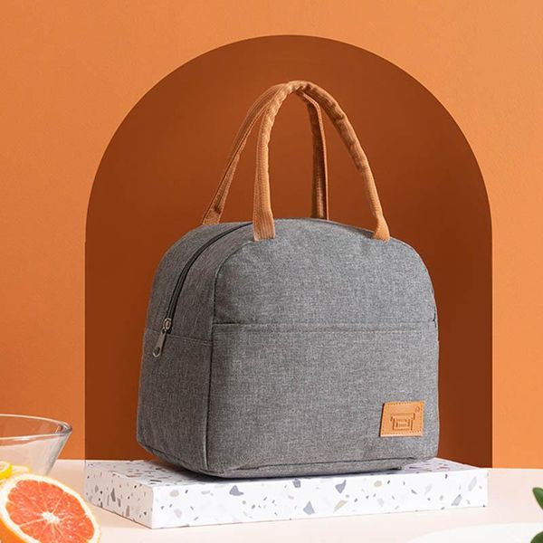 

storage bags lunch cooler bag bento box container portable meal prep carrier zipper insulated thermal picnic snack food tote for kids