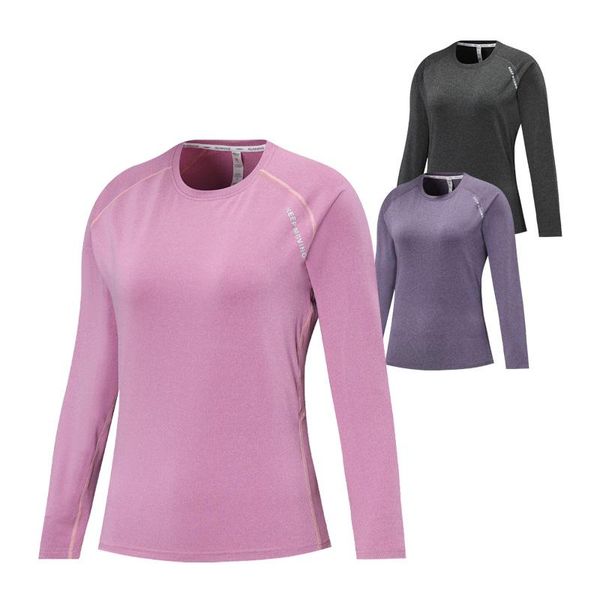 

yoga long sleeve reflective prints quick dry running fitness training sportwear breathable workout shirts slim women gym t jerseys, Black;blue