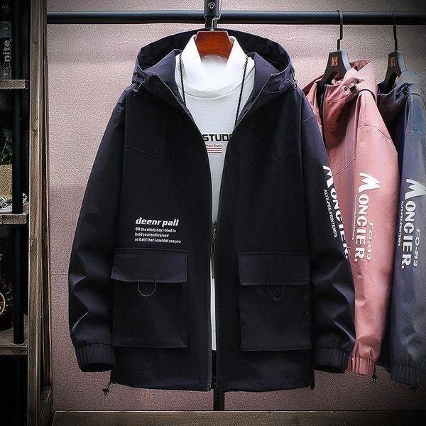 

men's jackets jacket youth spring personality trend color-changing hooded zipper loose sports and leisure clothing 1u7o, Black;brown