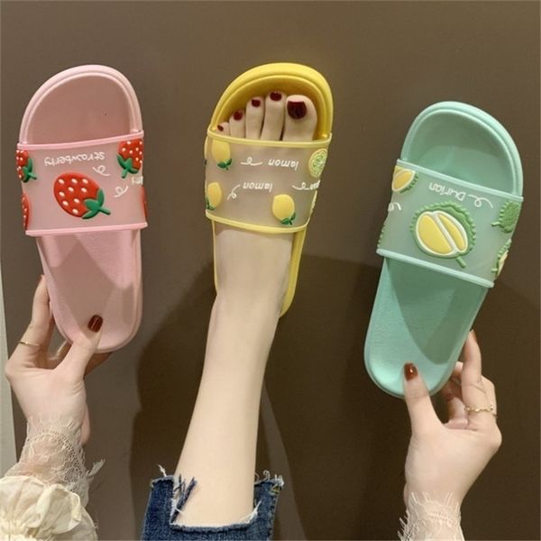 

cartoon slippers fashion indoor women slides summer shoes woman 210310, Black