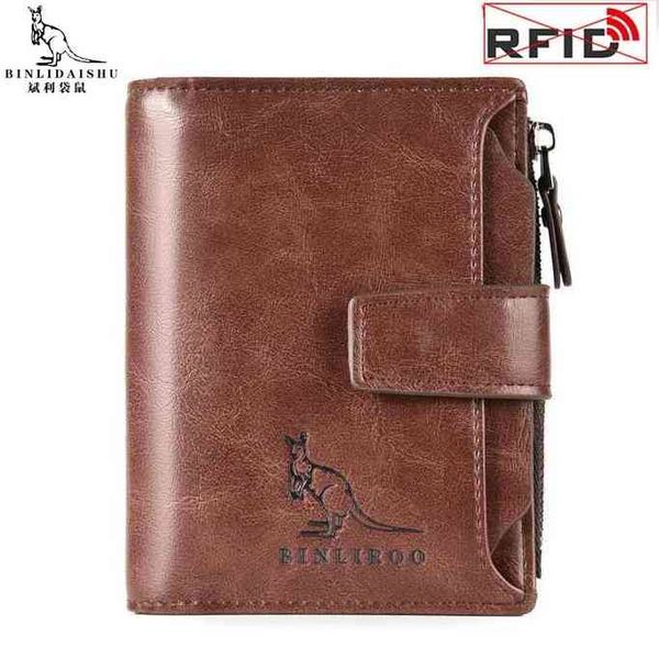 

male rfid blocking wallets leather wallets men vertical business credit cardholder money bag purse man high quality, Red;black