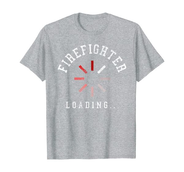 

firefighter t-shirt future hero tshirt loading tee gift, White;black