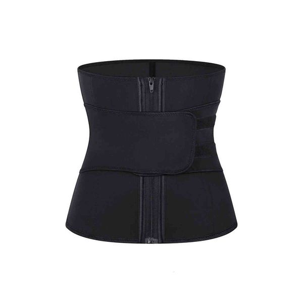 

waist tummy shaper textured neoprene single belt zipper shaped waist clip