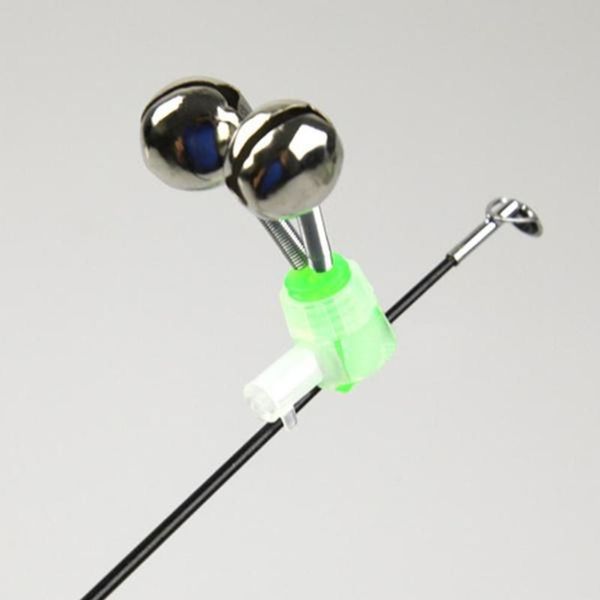 

fishing accessories 10 pcs rod alarm bells clip style dual clamp tip twin alert