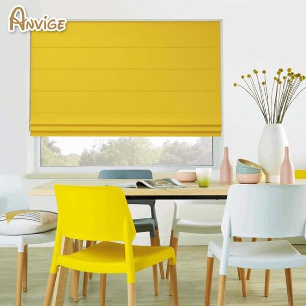 

arrival modern cotton/linen customized roman blinds shades for living room window curtains