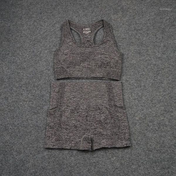

yoga outfit 2021 sport leggings sportswear suits seamless set gym clothing high waist pants tracksuit women fitness 2pcs