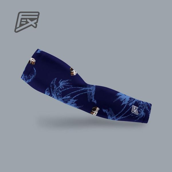 

fashion outdoor sports sunscreen ice silk sleeve riding ice-feeling arm-protecting elbow & knee pads, Black;gray
