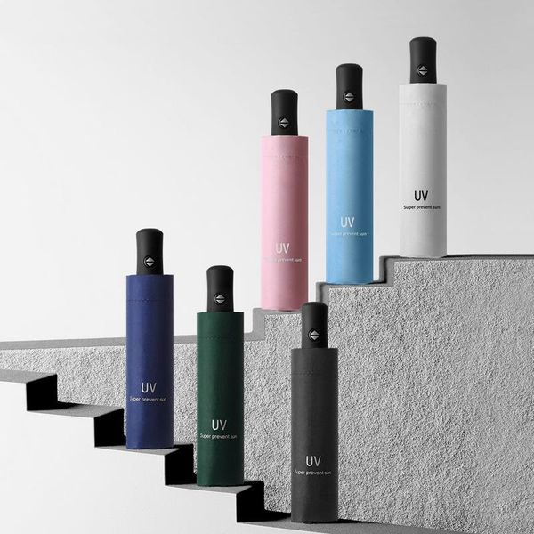 

umbrellas fully automatic uv sunshade umbrella sun dual-use folding -40