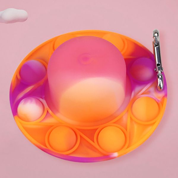 

silicon pops sensory bubbles decompression toys cellphone straps simple dimple keychain night light baby bedroom sleep lamp fidget push fing