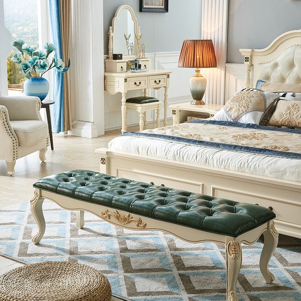 

furniture bedroom european frenchl bedside sofa by bed stool tai