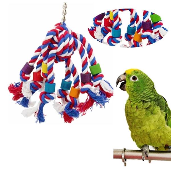 

other bird supplies cage toy claw grinding colorful rope pet chew funny bite resistant creative parrot