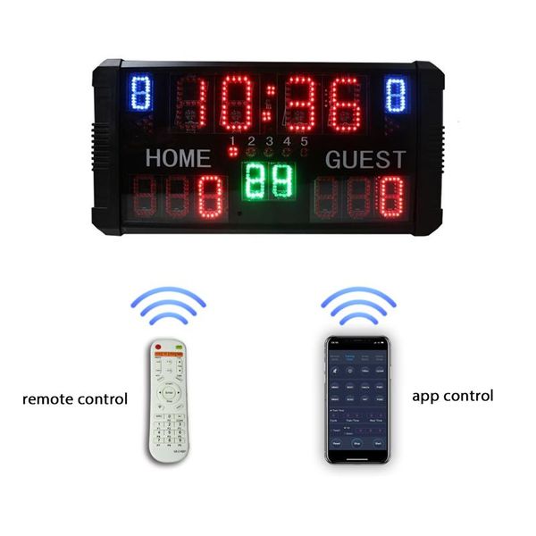 

desk & table clocks ganxin app control led basketball scoreboard with 24 s clock