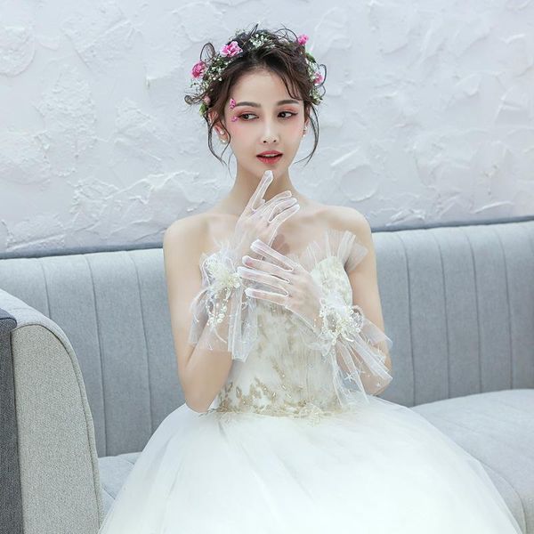 

bridal gloves boutique lace short feather all wedding, White
