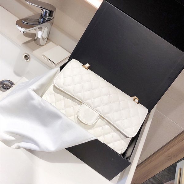 

fashion bags classic ladies caviar shoulder crossbody bag luxury women wallet flip-up leather handbag