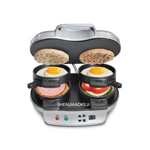 

bread makers diy home hamburger multi-function electric grill sandwich machine double tray breakfast 220v 1pc