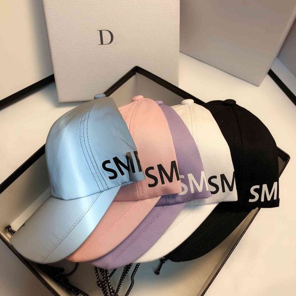 

bunny star adventure cap fluorescent reflective baseball cap designer five pointed star elastic rope fashion personality cap, Black;white