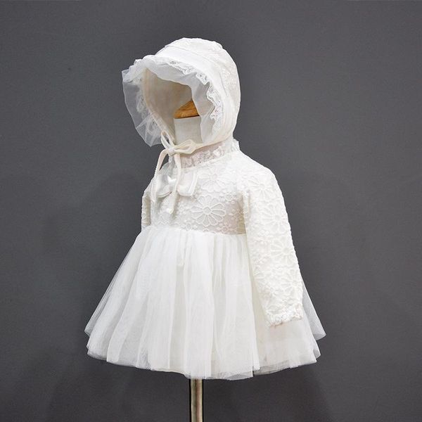 

girl's dresses 2021 vestidos christening dress for baby girl white lace bow princess wedding born clothes 3 months, Red;yellow