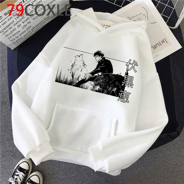 

men's hoodies & sweatshirts jujutsu kaisen yuji itadori male korea grunge y2k aesthetic ulzzang hoody, Black