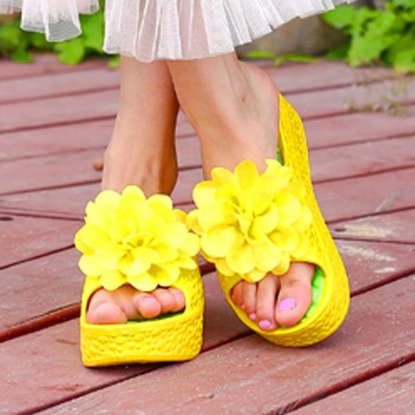 

slippers women sandals platform shoes bow 2021 summer slipper indoor outdoor flip-flops beach female, Black
