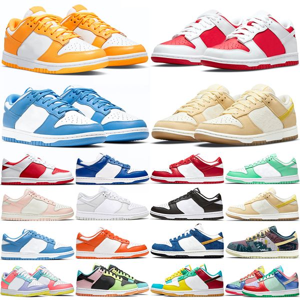 

wholesale running shoes black white university red blue lemon drop laser orange mens womens trainers sports chaussures sneakers size 36-45, White;red