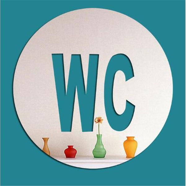 

wall stickers modern design 3d mirror sticker toilet bathroom home door window decals decoration