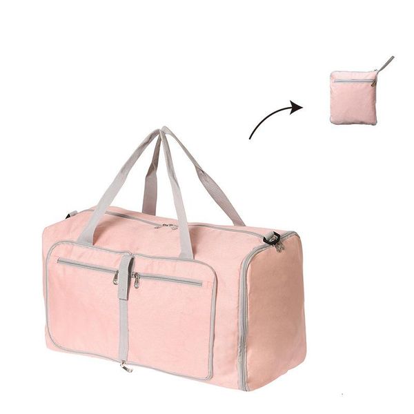 

duffel bags foldable nylon travel bag lightweight large duffle women portable big weekend organizer overnight pink