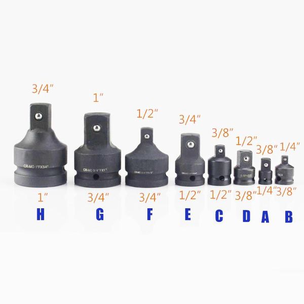 

hand tools pneumatic socket ratchet wrench converter adapter reducer 1/2 to 3/8 1/4 3/4 car garage repair
