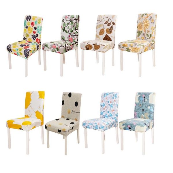 

stretch chair covers printed dining cover spandex elastic slipcover case for wedding el banquet room