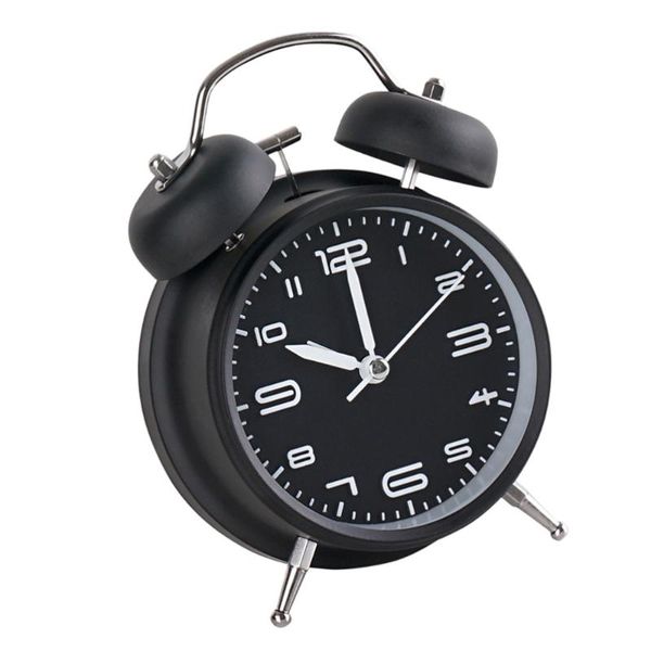 

desk & table clocks 1pc students alarm clock simple bedroom cartoon with night light creative mute retro ringing