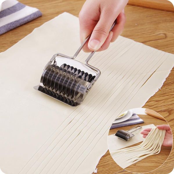 

stainless steel noodle machine grid knife kitchen accessories tableware diy baking cooking multi-function tool & pastry tools