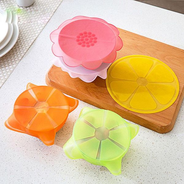 

kitchen storage & organization silicone leakproof cup lids heat resistant reusable sealed cover coffee tea suction seal lid cap lovely