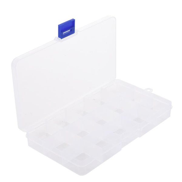 

guitar pick jewelry fishing bait case storage box container 15 grid accessories