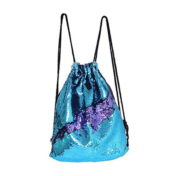 

sequin backpacks glittering shoulder bling cosmetic dance bag double color reversible sequins daypack women beach sackpack outdoor bags